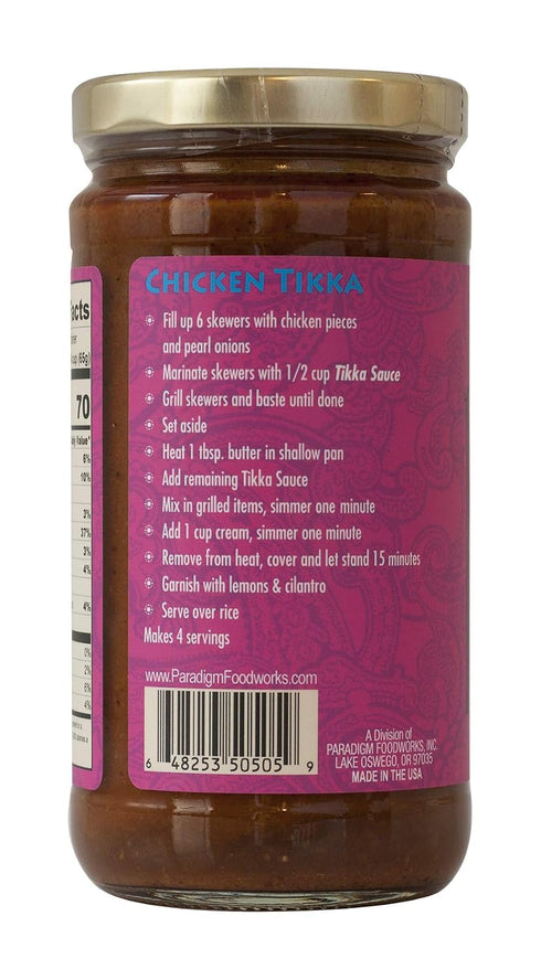 (12oz-340g) Masala Maza - Tikka Masala - Creamy and Mild Sauce with All Natural Indian Spices: Authentic, Traditional