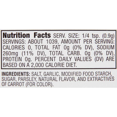 Lawry's Coarse Ground Garlic Salt with Parsley, 33 oz