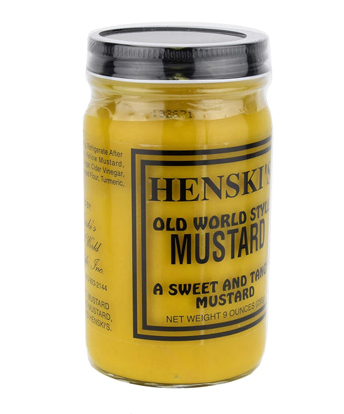 Henski's 12 oz Sweet and Tangy Old World Mustard