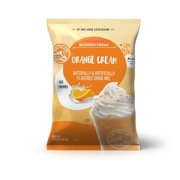 Big Train Kidz Kreamz Orange Cream Blended Beverage Mix, 3.5 Pound (Pack