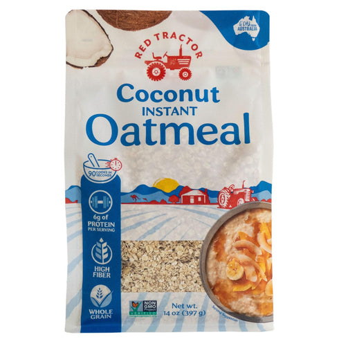 Red Tractor Creamy Style Coconut Instant Oats 400g 1 Pack (1 Pack)