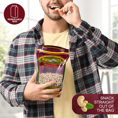 Package 3 lbs Raw Whole Unsalted Cashews Premium Quality Kosher Raw Cashews By We Got Nuts Oil-Free Natural, Healthy