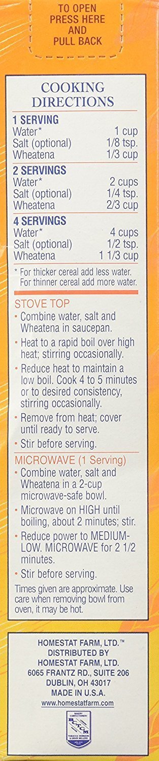 Wheatena 20 12 Wheat Cereal, Ounce - per case.