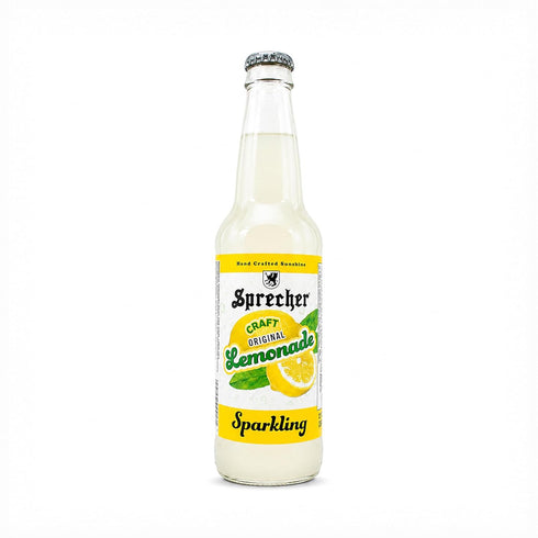 Sprecher 12 oz (12 Pack), Sparkling Original Lemonade in fl Glass Bottles Handcrafted Craft Soda with Real Lemon Juice