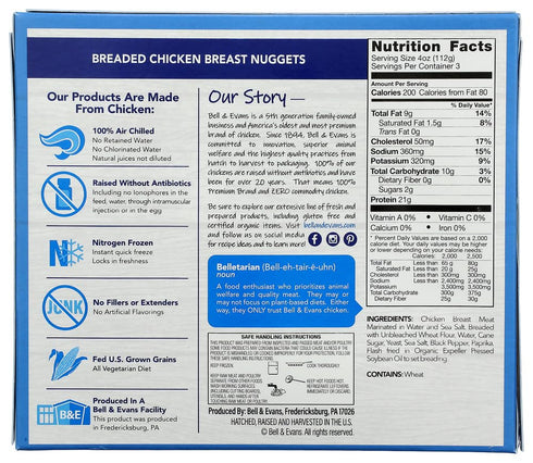 Bell & Evans 12 OZ Chicken Nuggets