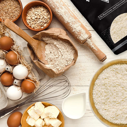 packed 1 lbs. (16 oz.) Macadamia nuts, "Fresh" Raw Unsalted Chopped | Macadamia Meal Coarse Flour | KETO friendly