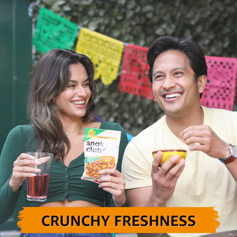 2.5oz (Pack 12) Snak Club Toasted Corn, Tajin Clsico Chili & Lime Flavor, Crunchy, Flavorful Low-Cholesterol Individual