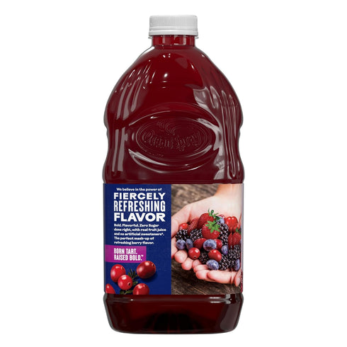 64 Oz Pack 2 Ocean Spray Mixed Berry Cranberry Juice Drink, Fl | Zero Sugar | Sweetened with Stevia |