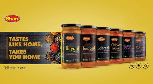 12.3oz (350g) Simmer Shan Butter Chicken Sauce | Rich & Creamy Indian Curry Sauce | Easy Butter Chicken Cooking Sauce |