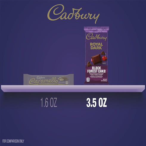 Cadbury 3.5 oz (14 Count) ROYAL DARK Black Forest Cake Dark Chocolate Candy Bars