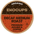EKOCUPS Organic Swiss Water Decaf Medium Roast Coffee Pods, 30% More Coffee
