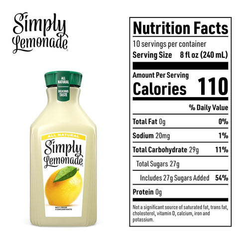 76 oz Simply Lemonade Bottle, fl