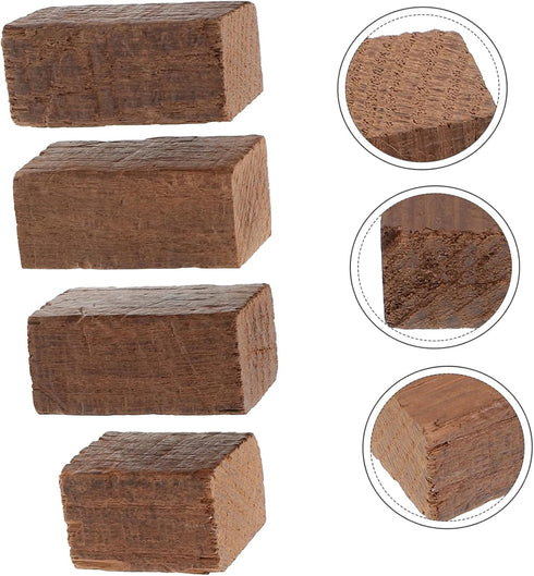 2pcs ULTECHNOVO Red Wine Brewing Chips Toast Wood Chips for Home Wine Making Flavor and Random Shape for Home Brewing