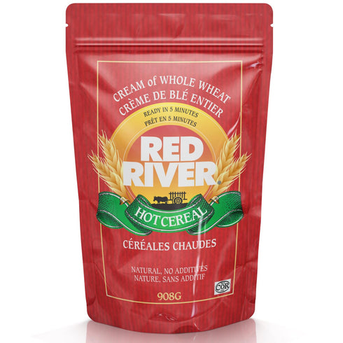 (2lbs 908g) (1-Pack) Red River Cereal - Cream of Whole Wheat Hot Cereal / Made in Canada at Arva Flour Mills - All
