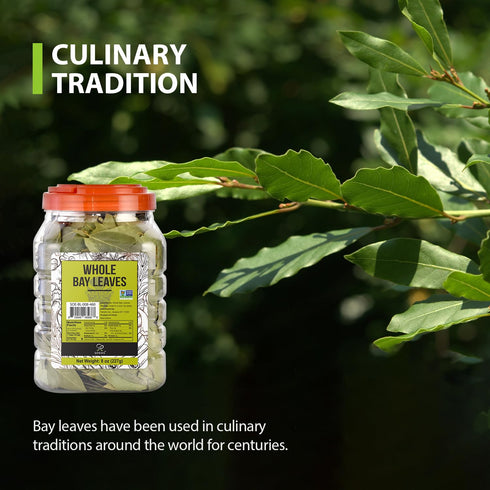 8 oz (227g), Packed Soeos Bay Leaves, Non-GMO Verified, Dried Bay Leaf, Freshly to Keep Fresh,Herbs for Cooking