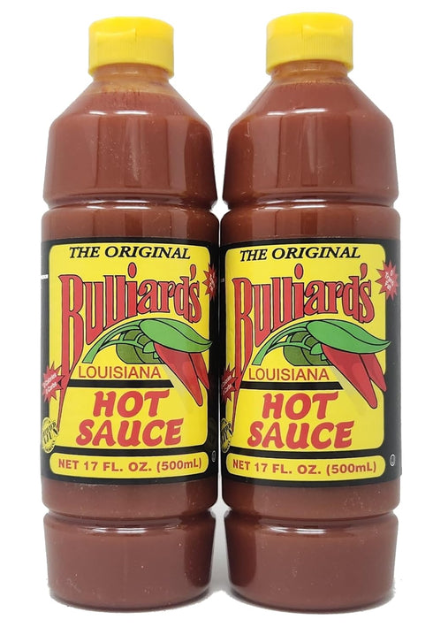 Generic 2 Pack of Louisiana Style Hot Sauce The Original Bulliard's 17oz Bottles