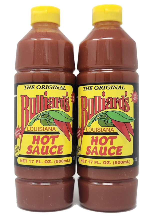 Generic 2 Pack of Louisiana Style Hot Sauce The Original Bulliard's 17oz Bottles