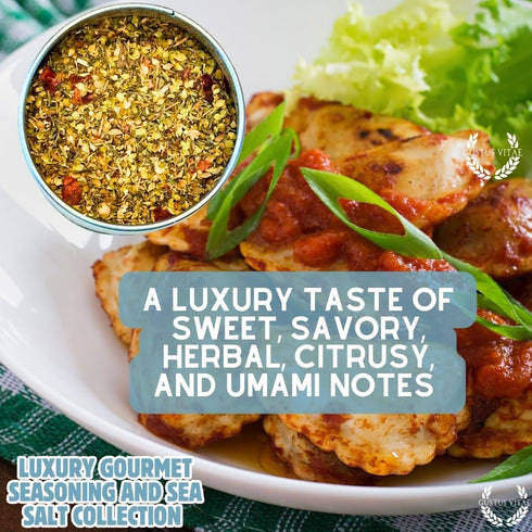 6 GLP-1 Luxury Gourmet Seasonings, Spices & Infused Sea Salts Collection | Non GMO, All Natural | Magnetic Tins |