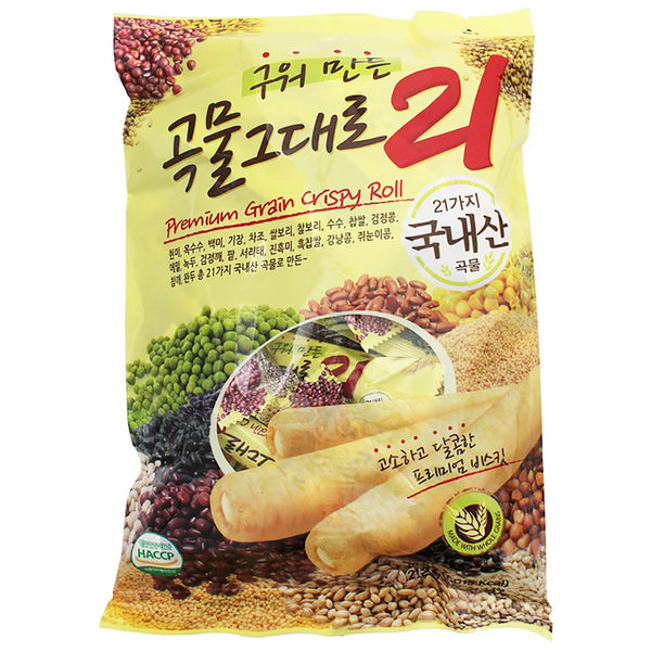 Korean Premium Multi Whole Grain Baked Crispy Rolls, 180g