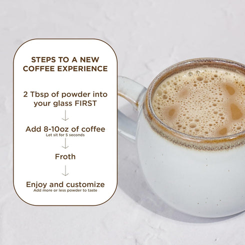 Laird Superfood Non-Dairy Coffee Creamer Mocha, Gluten Free Vegan Powder Creamer, 8 oz. Bag, Pack of 1