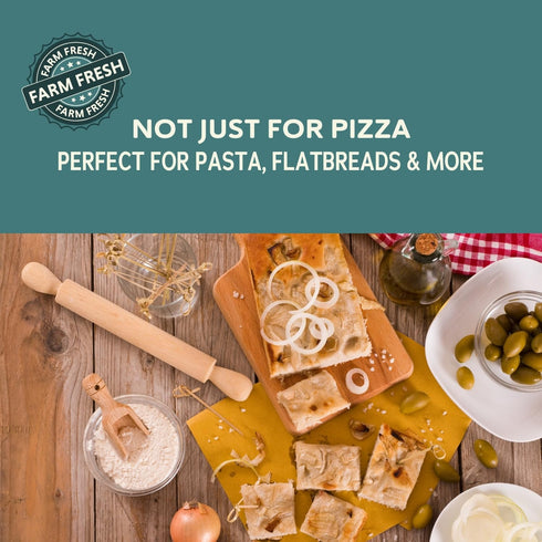 00 5 lbs Fairhaven Mill Organic Pizza Flour - USDA Certified Organic and Non-GMO - Perfect for Thin, Supple Pizza