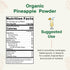 8oz, Quay Naturals Organic Pineapple Powder, USDA Organic, Freeze-Dried Pineapple Fruit Powder, No Additives