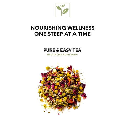 (100g) Pure And Easy Tea, Cardio Care, Herbal Heart & Circulatory Support Tea, Caffeine-Free Multi-Botanical Wellness