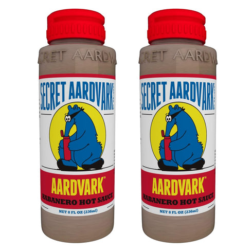 Secret Aardvark Habanero Hot Sauce – Medium Spiced Hot Sauce & Marinade, 8 fl oz (2 Pack)
