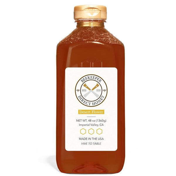 Beekeeper Direct Raw Unfiltered Honey - Real Raw Desert Flower Honey -