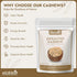 7oz (200g) AEJESOP Organic Unsalted Cashew, Raw Cashews Whole