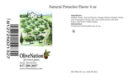 4 oz OliveNation Pistachio Flavor Extract from Natural Flavors, Bake Stable, Sugar Free, Non-GMO, Kosher, Gluten Free