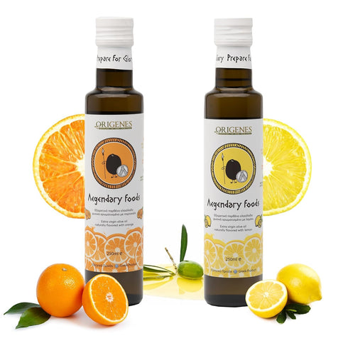 Pack of 2 Extra Virgin Flavored Olive Oil, 1 Bottle Lemon Infused,