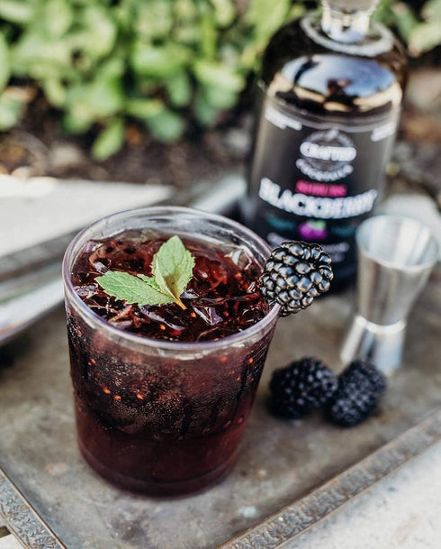 2 Pack Crafted Cocktails - Blackberry Shrubs - - Use as cocktail enhancer, soda flavoring, or culinary ingredient
