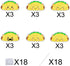 Mexico Taco Dessert Cupcake Toppers, 18 Pcs Picks for Mexican Fiesta Theme Cinco de Mayo Party Decorations