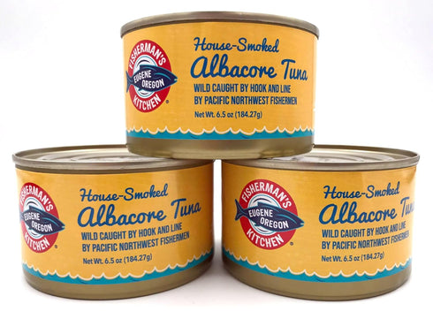 Fisherman's Market Fisherman's Kitchen Smoked Wild-Caught Albacore Tuna, 6 Ounce Can (3 Pack)