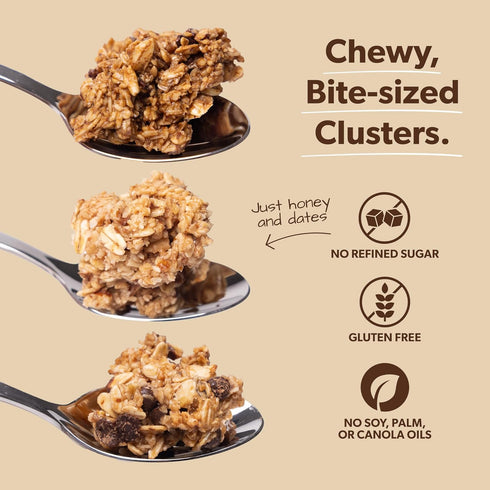 Pack, (3 Pack, 4oz (3 Pack, Pack) Breakin Protein & Fiber Granola Bites Variety Each) No Refined Sugar, Gluten Free