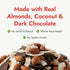 10 Count, 7.05oz 8g Happy Wholesome Almond Coconut Chocolate Protein Balls, Bag, Protein per Serving, Individually