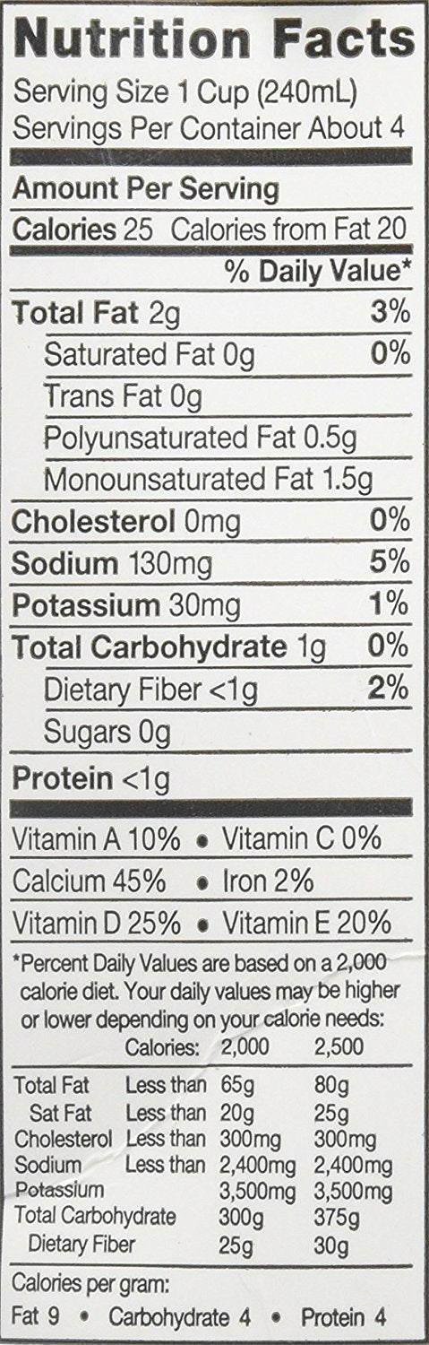 32 oz (Pack 1) Silk PureAlmond Unsweetened Original Almondmilk