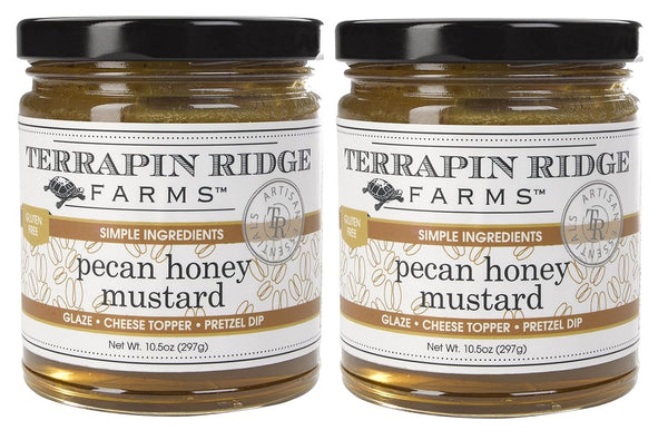 Terrapin Ridge Farms Pecan Honey Mustard Two 10.5 Ounce Jars