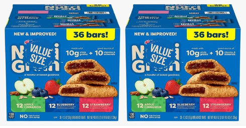 Generic Breakfast Bars, Variety Pack, 1.3 oz, 72 ct