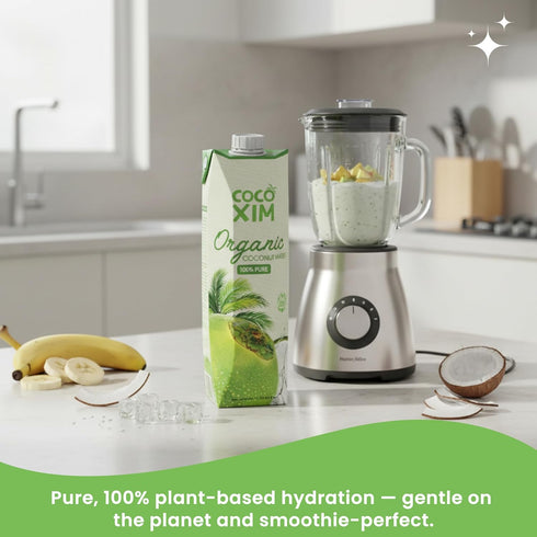 33.8 oz (Pack 12)| 100% COCOXIM Ready to Drink Coconut Water Organic - of Zero Added Sugar| Natural & Fresh