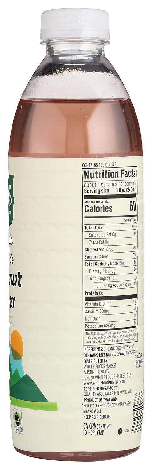365 32 by Whole Foods Market Organic Coconut Water, FZ