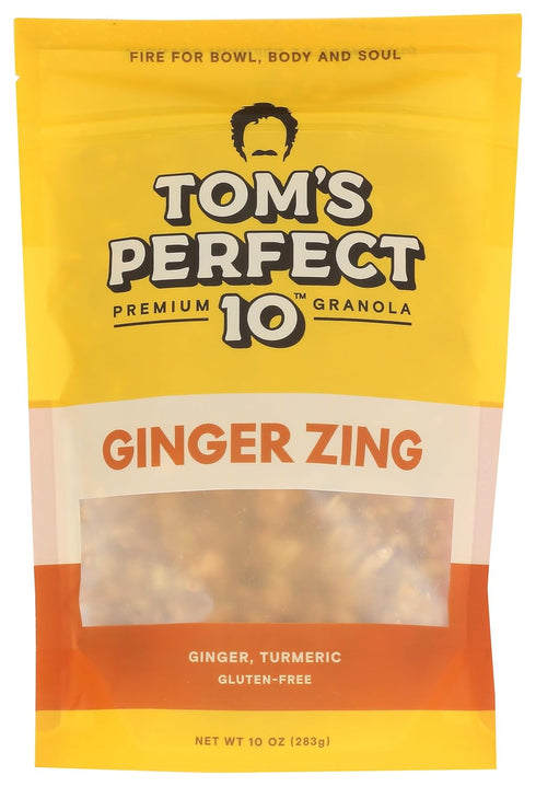 Tom's Perfect 10 , Ginger Zing Granola, 10 Ounce