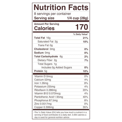 8oz, Foods Alive Organic Deluxe Mixed Nuts, Kosher Blend of Premium Organic Cashews, Almonds, Walnuts, Pecans, Brazil
