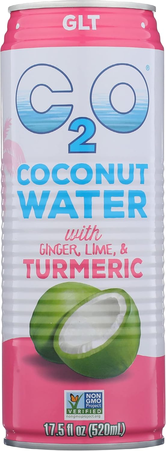 C2O Pure Coconut Water with Ginger, Lime & Turmeric | Plant Based