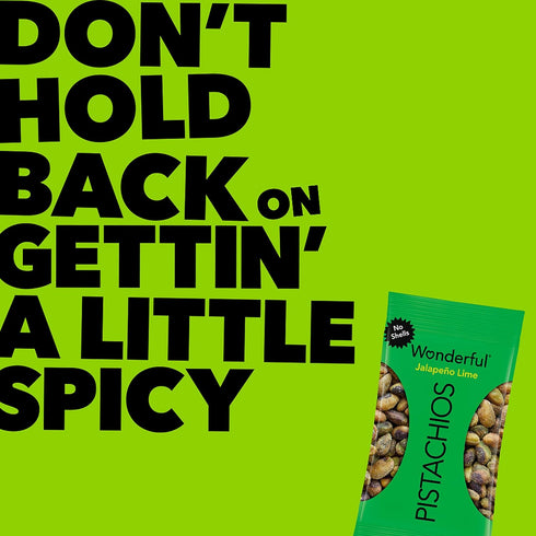 0.75 (Pack 14), Wonderful Pistachios No Shells, Jalapeo Lime Nuts, Ounce Bags of Protein Snacks, Gluten Free