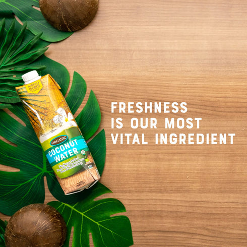 33.8 oz (Pack 6) Nature's Greatest Foods, Organic Coconut Water, USDA Organic Certified, No Sugar Added, Never from