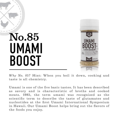 Lillie’s Q Umami Boost Seasoning, Mushroom, Garlic & Onion Spices - Perfect for Enriching Any Dish (6 oz)