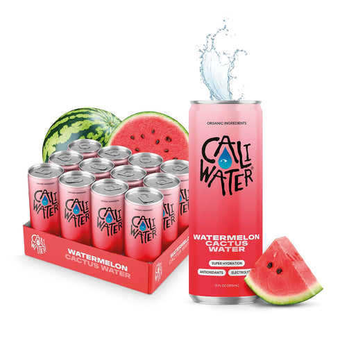CALIWATER Organic Cactus Water 12 Pack (Watermelon) Coconut Water Alternative - 5