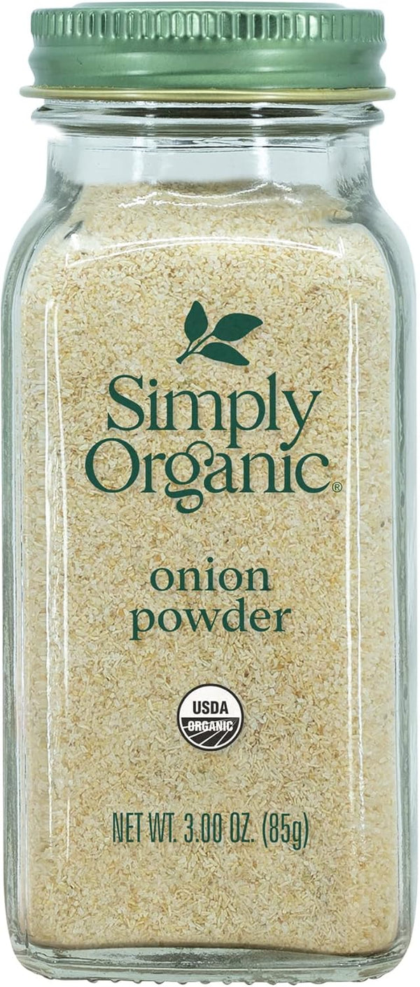 Simply Organic White Onion Powder, Certified Organic | 3 oz | Pack of 4